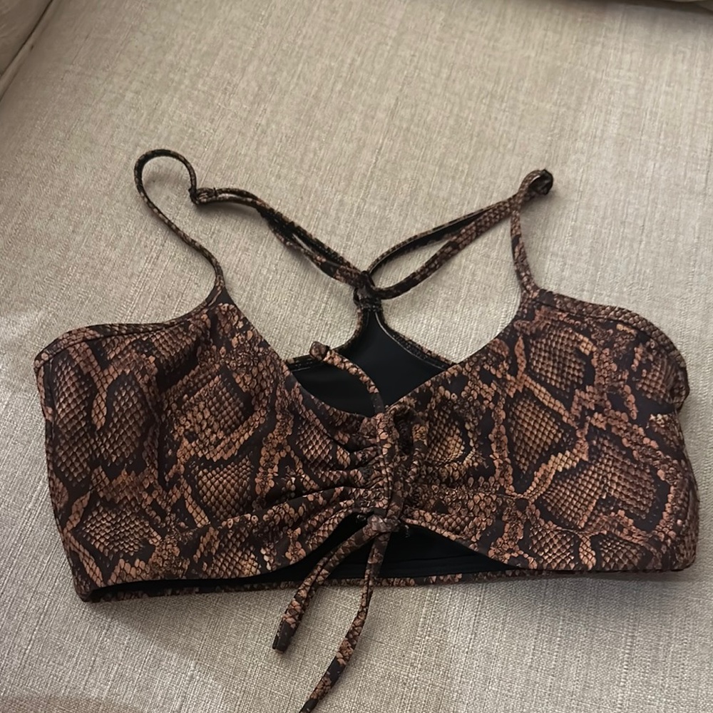 Stylish Snake Print Bralette